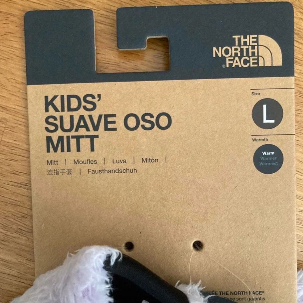 The North Face Kids Plush Mittens in Light Lavender